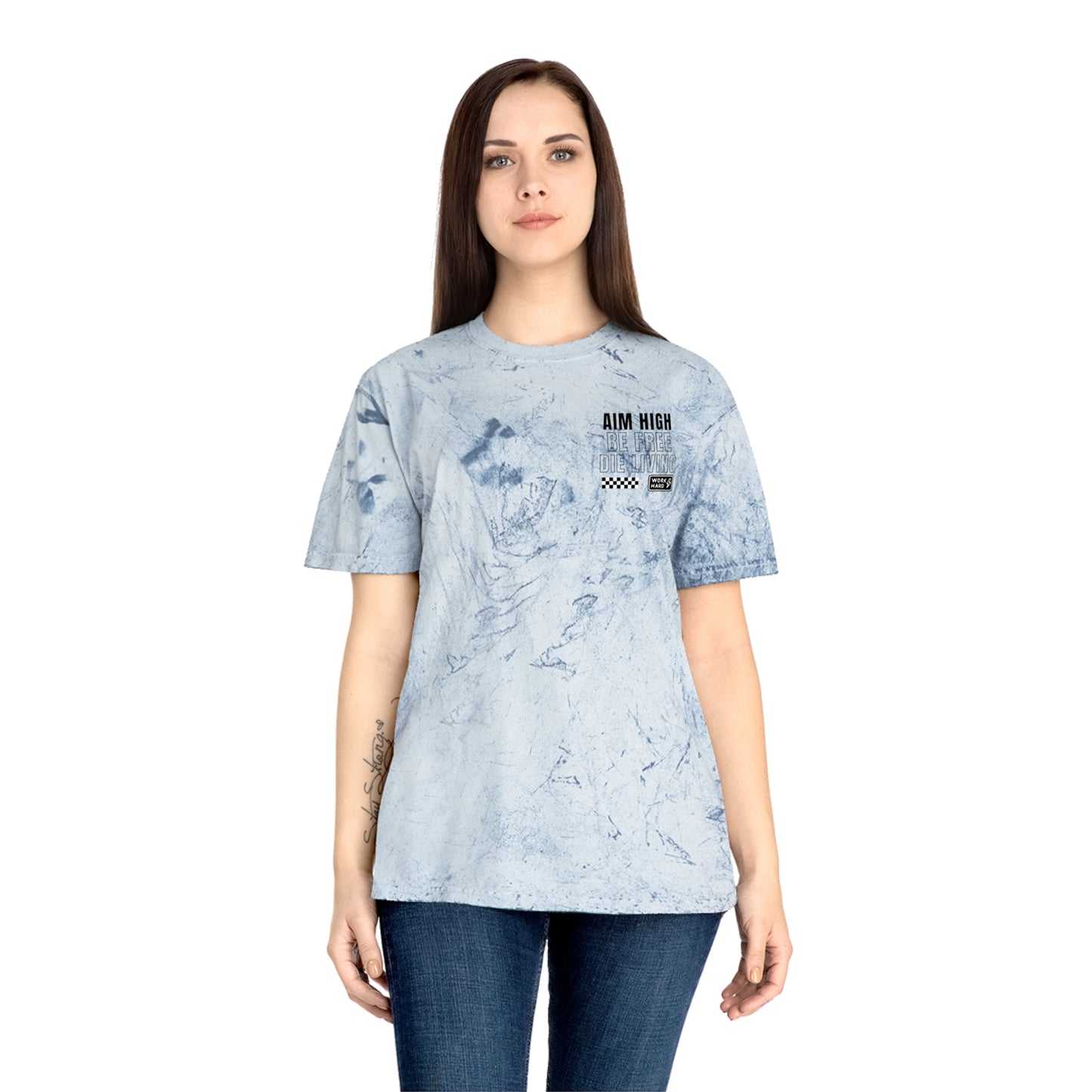 Aim High Be Free Garment Dyed T-Shirt