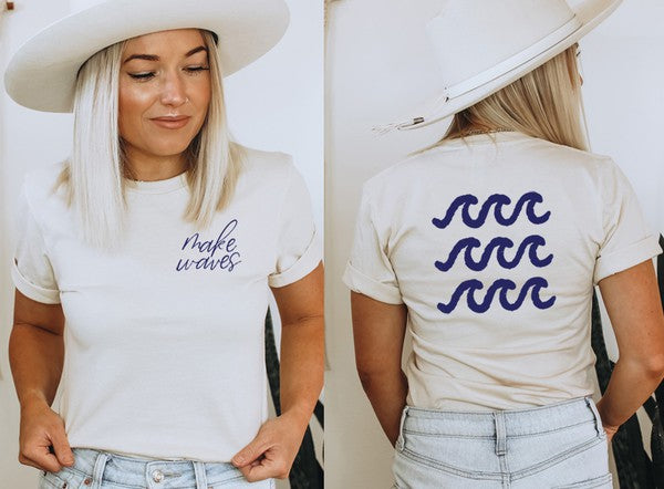 Making Waves Front and Back Tee