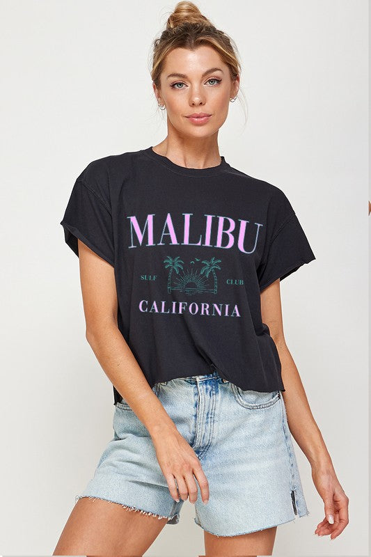 MALIBU Graphic Print Women Top