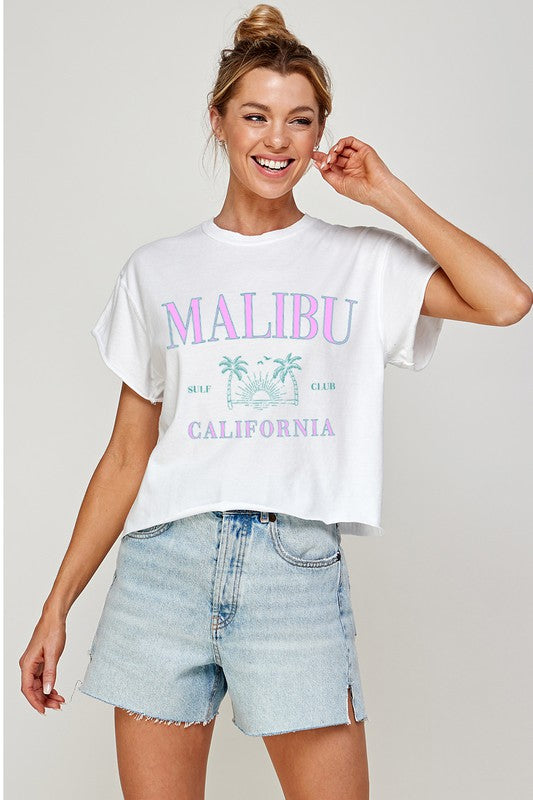 MALIBU Graphic Print Women Top