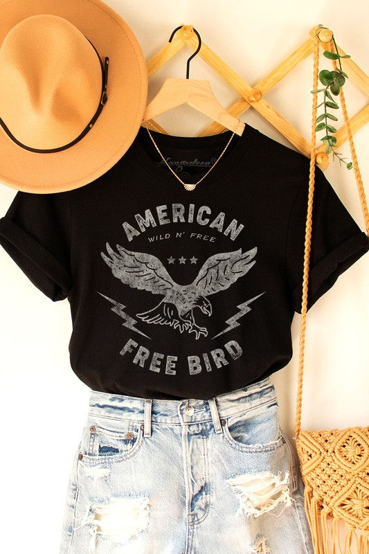 American Free Bird Graphic Top
