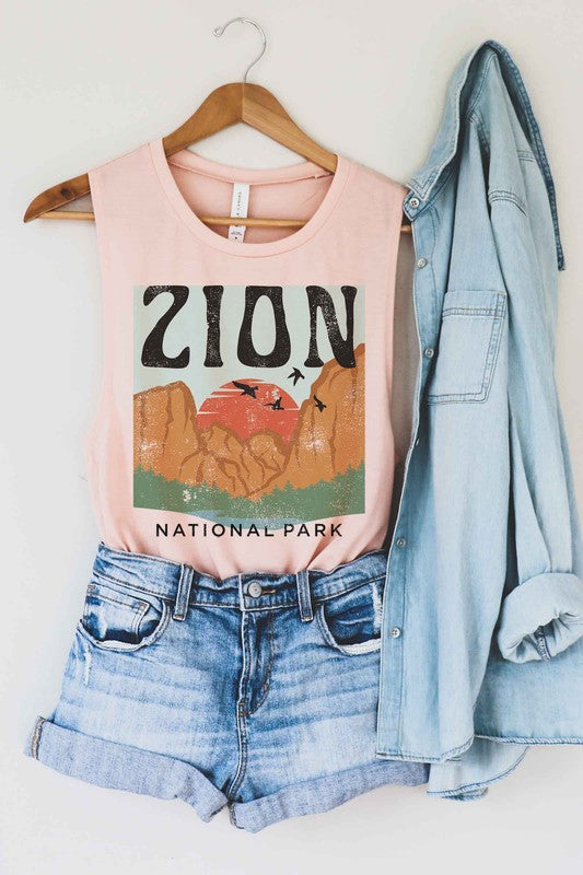 ZION NATIONAL GRAPHIC MUSCLE TANK