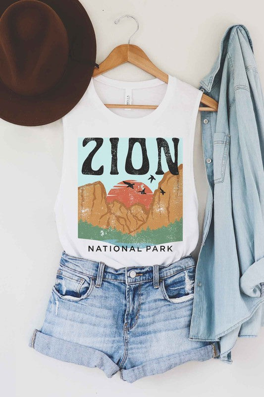 ZION NATIONAL GRAPHIC MUSCLE TANK