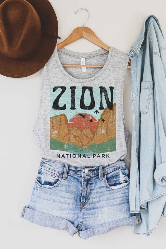 ZION NATIONAL GRAPHIC MUSCLE TANK