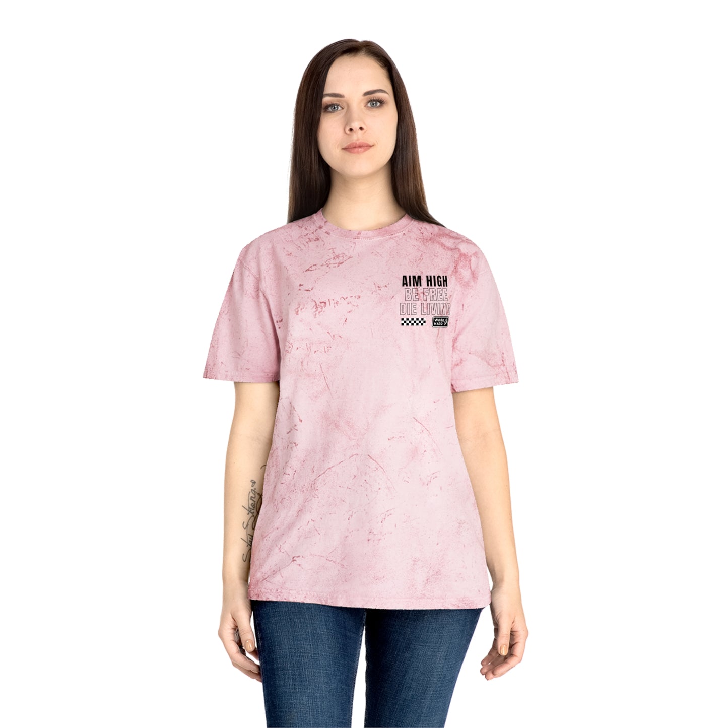 Aim High Be Free Garment Dyed T-Shirt