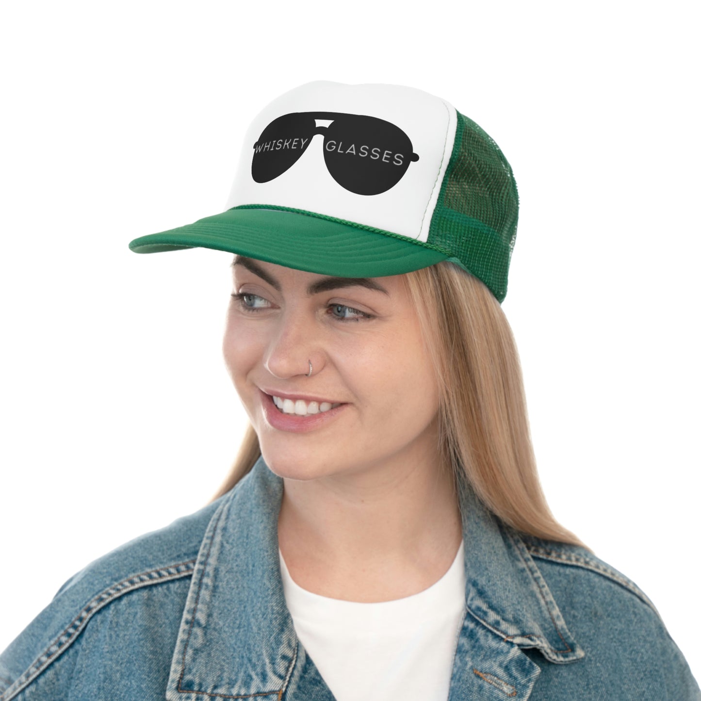 Whiskey Glasses Trucker Hat