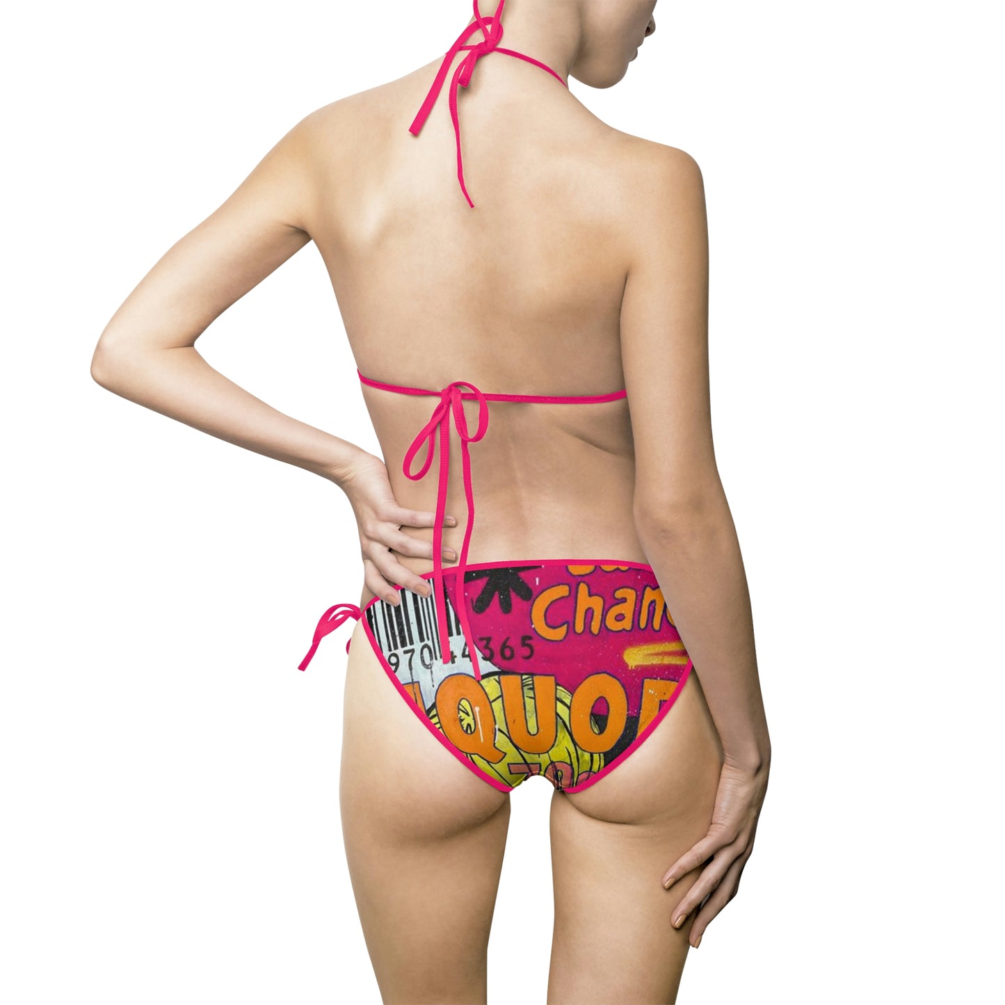 Retro Comic Liquor 79 cents Women's Bikini Swimsuit