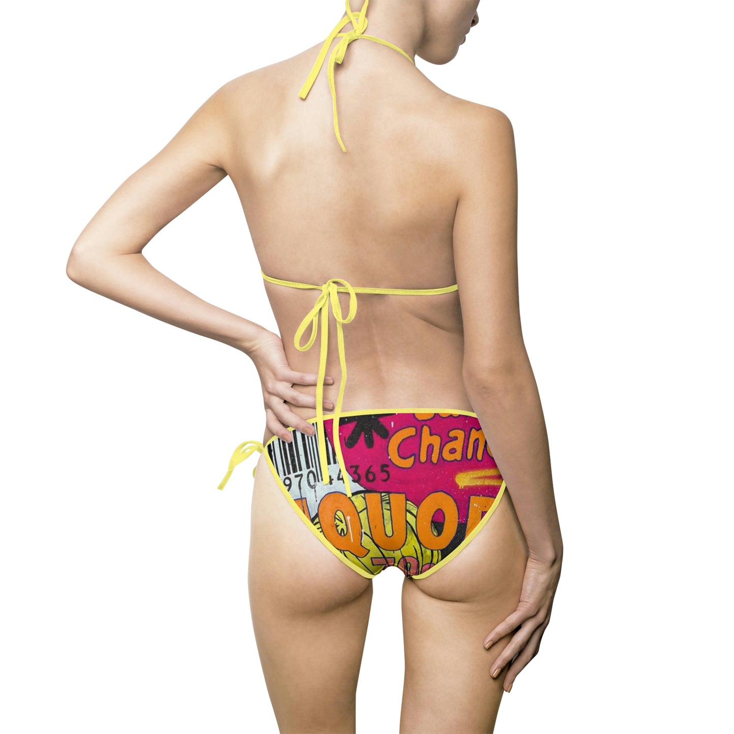 Retro Comic Liquor 79 cents Women's Bikini Swimsuit