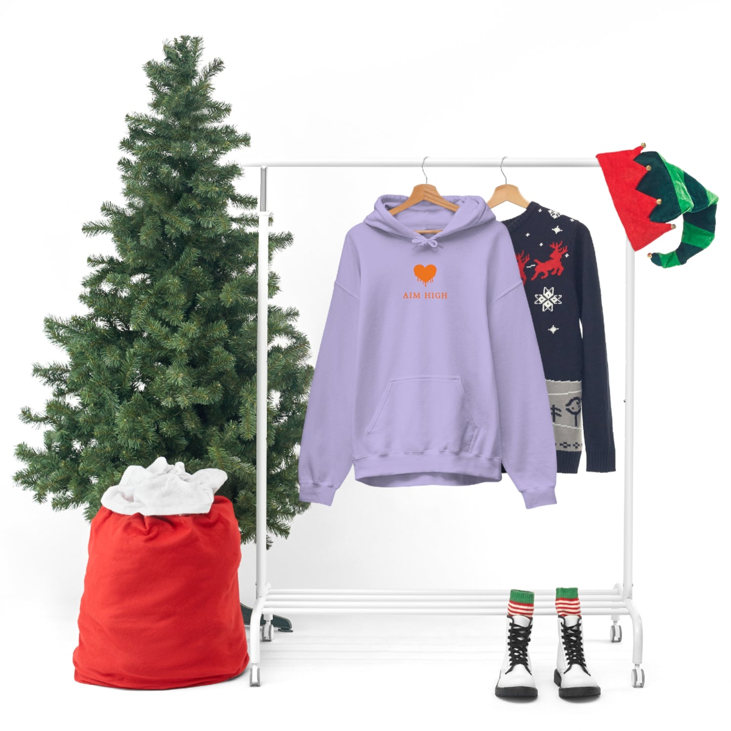 Your Anxiety is Lying to you Purple & Orange Sweatshirt Hoodie