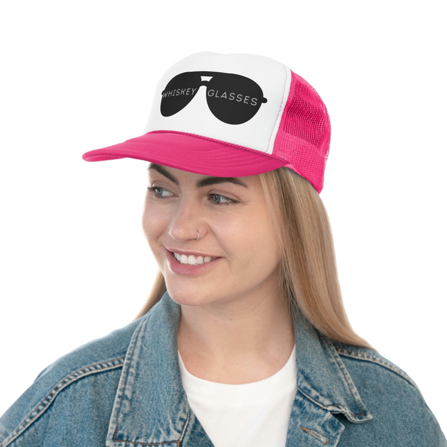 Whiskey Glasses Trucker Hat
