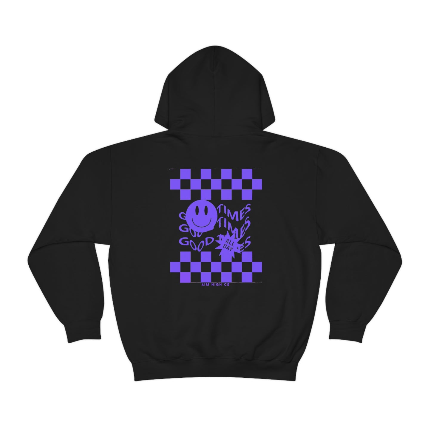 Good Times Black and Purple Hoodie Sweatshirt