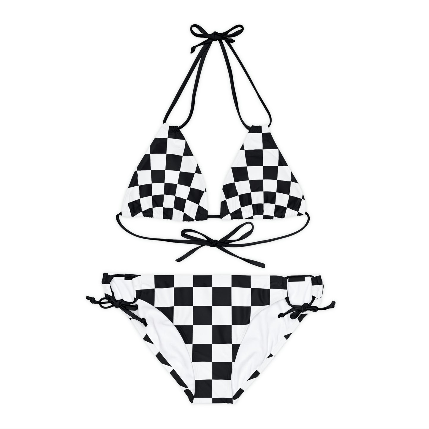 Black & White Checkered Bikini Set
