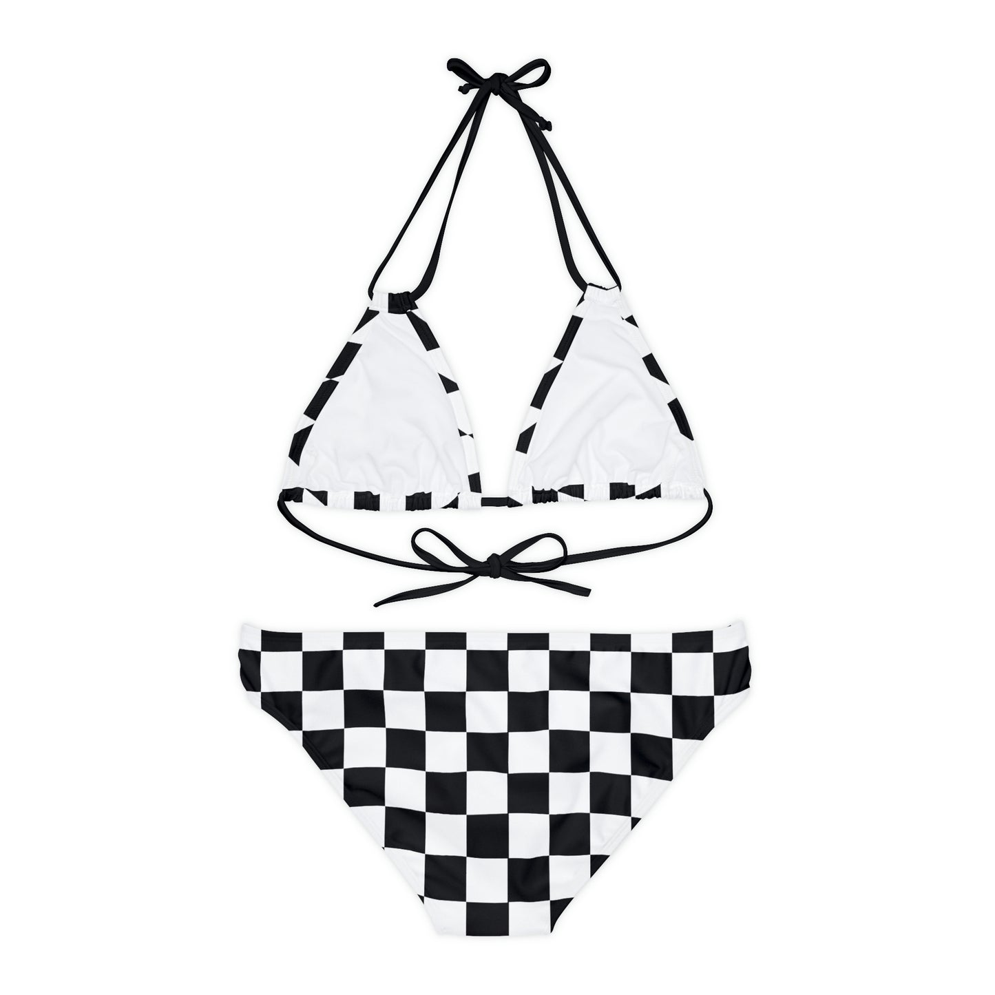Black & White Checkered Bikini Set