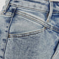 High Rise Acid Wash Flare Jeans