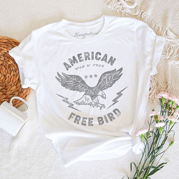 American Free Bird Graphic Top