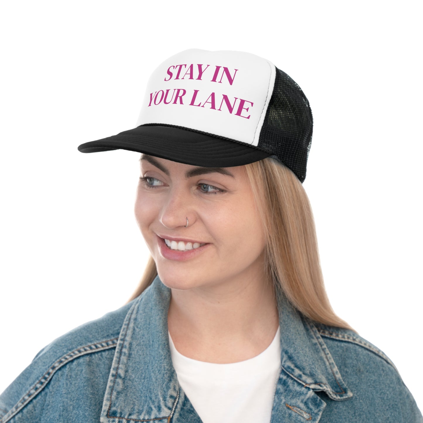 Stay in Your Lane Trucker Hat