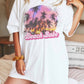 BEACH BABE SUMMER SUNSET GRAPHIC TEE