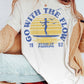 Go with the Flow Paddle Board Graphic T-Shirt