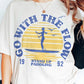 Go with the Flow Paddle Board Graphic T-Shirt