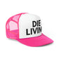 Die Living Aim High Co Pink and White Trucker Hat