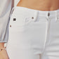Kan Can USA HIGH RISE ANKLE SKINNY WHITE JEANS
