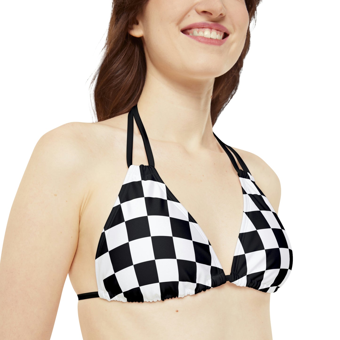 Black & White Checkered Bikini Set